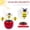 A001- Red, variant on Office Cubicle Decor Office Desk Decor Yellow Solar Powered Swinging and Decorations Home Office Desk Decor for Outdoor Patio Spring Holiday Decor Single Pack