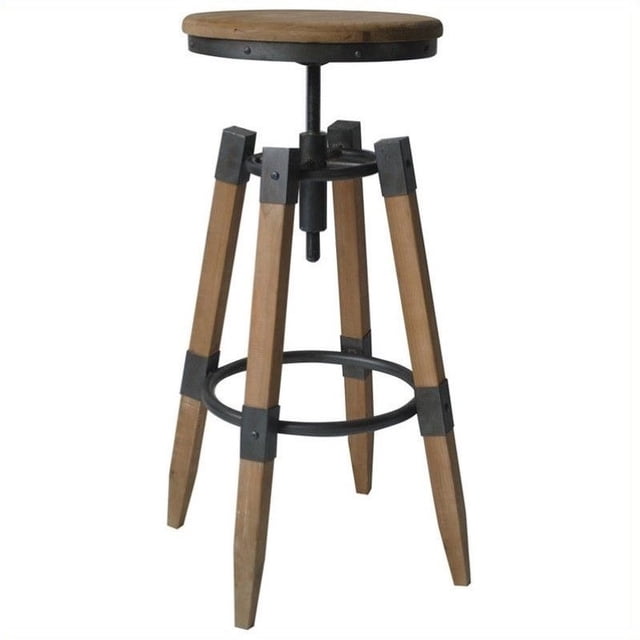 Moe's Home Collection Quad 27"-31.5" Pod Tabouret Réglable en Naturel