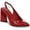 Red, variant on BAR III Womens Black Cushioned Arrica Pointed Toe Sculpted Heel Slip On Dress Slingback 8.5 M