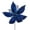 Blue, variant on Vickerman 11" Lime Velvet and Glitter Mesh Poinsettia Flower on Stem, 6 per bag.