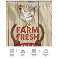 thumbnail image 5 of Rooster Eggs Bed Skirt Farmhouse Countryside Retro Wood Grain Bed Skirts California King Size 18 Inch Drop, Wrap Around Dust Ruffle&nbsp;Bedskirt with Adjustable Elastic Belt for Queen Size Beds, 5 of 7
