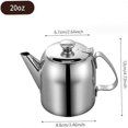 thumbnail image 2 of 2025 Stainless Steel Teapot 20 Oz Spill-proof Metal Teapot With Short Straight Spout Cold Water Jug Coffee Kettle Tea Kettle, 2 of 5