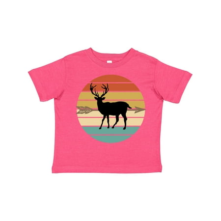 

Inktastic Bowhunting Archery Deer Retro Sunset Gift Toddler Boy or Toddler Girl T-Shirt
