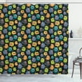 thumbnail image 1 of Ambesonne Alien Shower Curtain, Cartoon Style Beings, 69"Wx70"L, Multicolor, 1 of 3