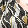 thumbnail image 3 of Black White Gold Wave Marble Pattern Blanket,Comfortable Soft Flannel Throw Blanket,All Season,Warm Lightweight Blankets for Sofa Bed Couch Living Room Chair,30"x40", 3 of 4