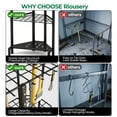 thumbnail image 5 of WEEUSE Garden Tool Organizer, Heavy Duty Metal Yard Tool Tower Rack with 34 Storage Slots & 14 Hooks for Garage Organization and Storage, 5 of 8
