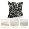 thumbnail image 4 of PHYHOO Black Brown Daisy Floral Block Print Pillow Covers Decorative Square Pillow Cases Farmhouse Home Decor Throw Pillows For Sofa Cushion Outdoor, 4 of 5
