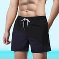 thumbnail image 6 of LpwkSSA Mens Athletic Swim Trunks Side Panel Design Quick Dry Fabric Relaxed Silhouette for Beach Trips Black S, 6 of 6