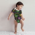 thumbnail image 4 of Xecao Mardi Gras6 Print Baby and Toddler Short Sleeve Bodysuit,One-piece 100% Organic Cotton for Infant Baby-2 Years, 4 of 7