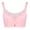 Pink, variant on Women Plus Size Wireless Full Cup Lace Bra Full Coverage Comfort Adjustable Strp Bra Beige 36E