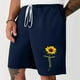 thumbnail image 1 of Puntoco Pantalones Cortos Deportivos Con Bolsillos Informales Elásticos Con Cordones Para Hombre, Pantalones Cortos Para El Hogar, Pantalones De Tres Cuartos, Azul Xxxxl, 1 of 4
