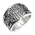 thumbnail image 1 of Harley Signet Ring Silver Ring Adjustable S Hand Polished Nickel-free, 1 of 3