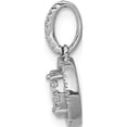 thumbnail image 2 of 14K White Gold 1/4Ct. Diamond Round Halo Cluster Pendant Made In India pm4744-025-wa, 2 of 5