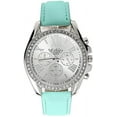 thumbnail image 3 of Women's Easy Reader Colorful Watch Matching with Perfect Colorful Wallet which Holds Smartphone, Credit Cards, Cash & Change Organized & Elegantly Impressive Gift Set- ST10038 Mint, 3 of 3