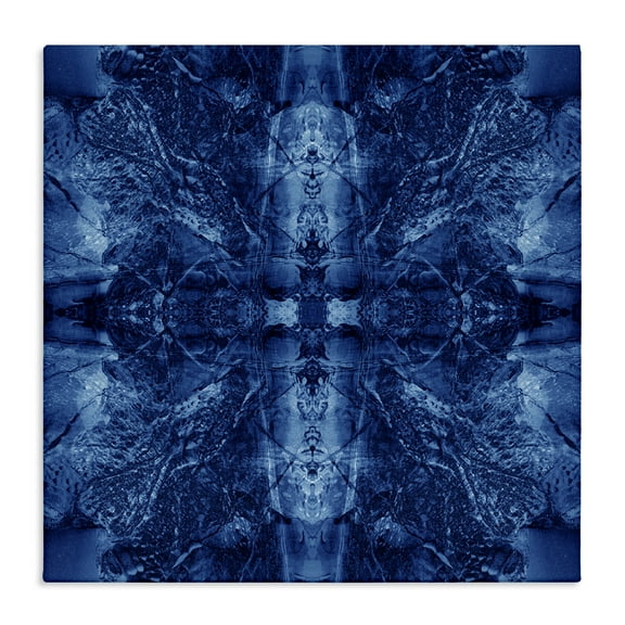 Stupell Industries Balanced Tie Dye Pattern Abstract Painting Wrapped Canvas Art Print Wall Art, 17 x 17
