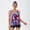 Multicolor, variant on qelini Tankini Sets Womens Tie Dye Crew Neck Two Piece Swimsuit Hawaiian Print Swimwear for Beach Vocation
