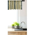 thumbnail image 3 of Ambesonne Geometric Window Valance, Retro Vertical Lines, 54" X 12", Dark Blue Grey Yellow, 3 of 3