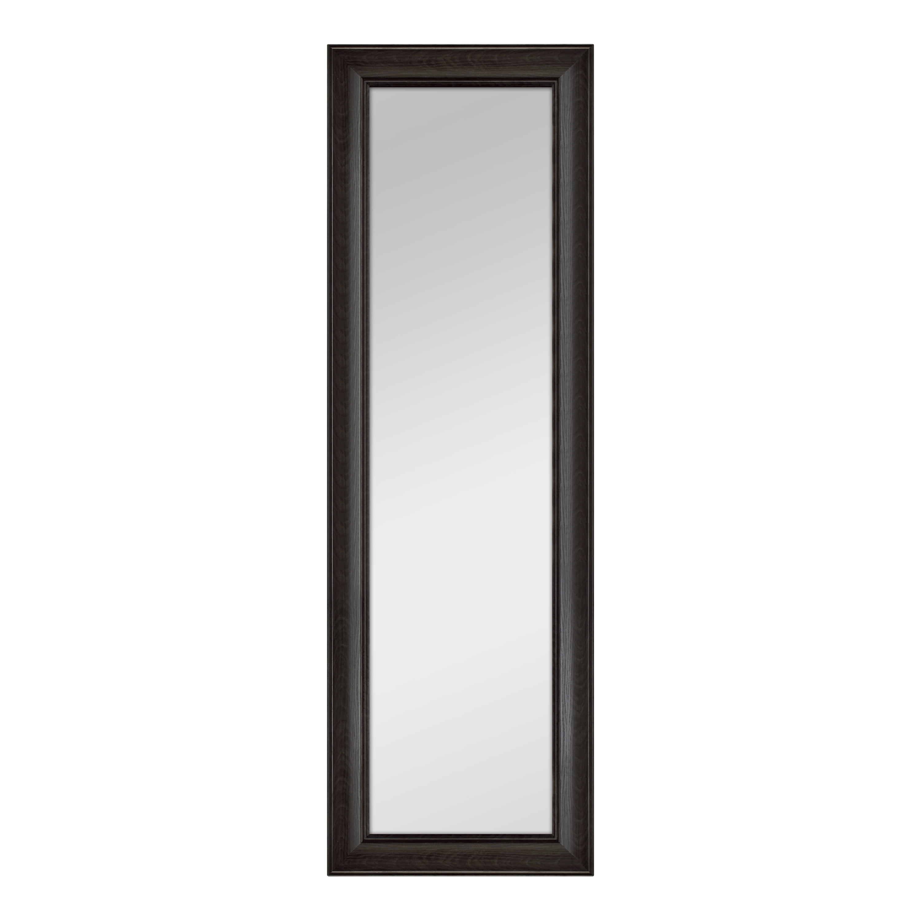 Better Homes & Gardens Over-the-Door Mirror with Hardware, 17X53 IN, Black Finish