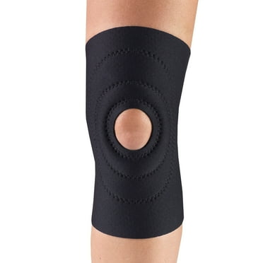 OTC Knee Support, Encircling Stabilizer Pad, Neoprene, Black, Small