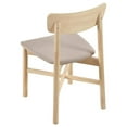 thumbnail image 5 of Pemberly Row Mid-Century Wood Dining Chairs White Washed and Tan, 5 of 14