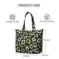thumbnail image 4 of 22 Inch Oversized Travel Bag Lightweight Canvas Weekender Duffel with Multi Pockets, Animal Print, 4 of 5