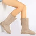 thumbnail image 6 of DREAM PAIRS Womens Faux fur Mid Calf Sheepskin Insole Winter Ankle Snow Boots US SHORTY_HIGH SAND Size 6, 6 of 7