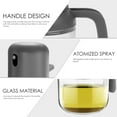 thumbnail image 3 of DODAMOUR Oil Sprayer for Cooking, Glass Oil Dispenser Bottle for Kitchen, Refillable Olive Oil Spray Mister for Cooking, Kitchen, BBQ, Air Fryer, Salad, Baking (Gray, 180ml, 6oz), 3 of 6