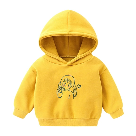 Durtebeua Cute Hooded Sweatshirts with Pockets Toddlers and Baby Girls Full-Zip Hoodies (3-4 Years)