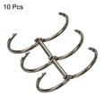 thumbnail image 3 of Uxcell 1" Dia 3 Circle Detachable Metal Binder Rings Loose Leaf Rings Dark Grey 10 Pack, 3 of 6