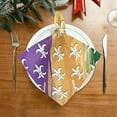 thumbnail image 2 of Dreamtimes Mardi Gras Cloth Napkins Set of 4, Oversized Washable Reusable Polyester Dinner Table Napkins for Family, Restaurant, Party Decor, 20 x 20 Inch, 2 of 7