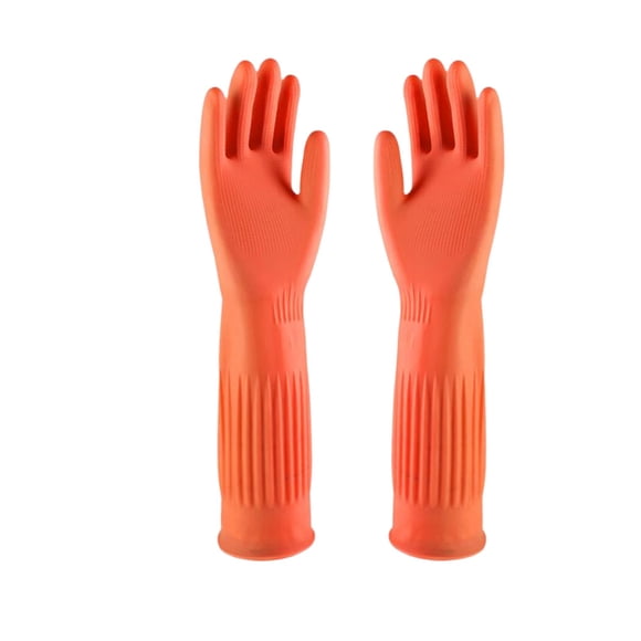 tredstone 1 Pair Household Long Rubber Gloves Painting Reusable Industrial Housework Glove Universal Hands Protective Supplies Pink Free Size 1Set