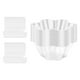 thumbnail image 5 of Mini tazas de postre,Tazas de postre con cucharas Tazones para servir en fiestas,Cuencos de postre Copas de frutas Transparentes en forma de flor,Vasos desechables pequeños y reutilizables, 5 of 8