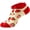 Red, variant on 1Pair Red Fruit Patterned Ankle Socks for Adults Daily Casual