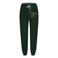 thumbnail image 4 of Ladies Pants Solid Color Large Folding Bottom Pants Elastic Bottom Sports Pants Womens Work Pants Bronze L, 4 of 4