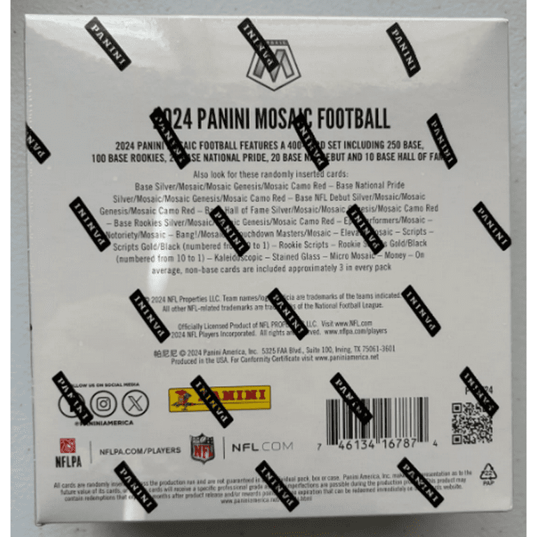 2024 Panini NFL Mosaic Football Hobby Mega Box! (Red Camo