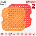 thumbnail image 1 of Ganfancp Doublure de Friteuse Réutilisable Tapis de Poêle Antiadhésif Tapis de Friteuse 2 Pcs Économies d'Été Liquidation, 1 of 3