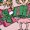 HEATHER PINK, variant on The Grinch - Share Joy - Youth Girls Fitted Short Sleeve T-Shirt
