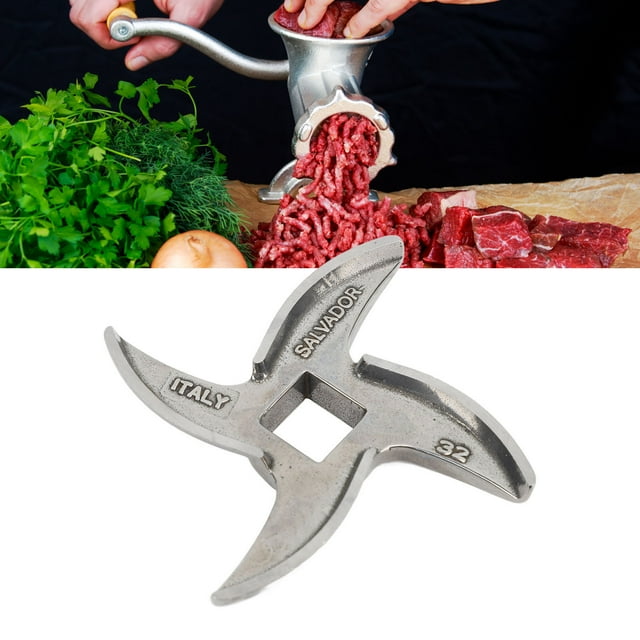 Meat Grinder Cutter Blade, Precise Cutting Safe and Secure Easy Cleaning Meat Grinder Blade Part for Replacement