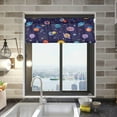 thumbnail image 2 of Galaxy Space Planets Curtain Valance for Kitchen Windows/Bathroom/Living Room/Bedroom Blackout, Rod Pocket Valance Small Window Treatment, 54" W x 18" L Home Decor, 2 of 6