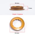 thumbnail image 3 of 11T Cassette Lockring 7075 Anillo de bloqueo de cassette de aluminio para bicicleta de carretera de montaña JShteea  Accesorios para bicicletas, 3 of 8