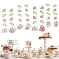 thumbnail image 6 of Efavormart 8 Pack Double Sided Floral Tea Party Paper Garland, Pre-Assembled Mixed Teapot Banner Hanging Decorations - 40", 6 of 11