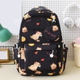 thumbnail image 2 of ibiyuan School Backpacks Nylon Cartoon Print Large Capacity Double Shoulder School Bag for Ages 5th 6th 8th 10th, Middle Elementary, High School, Outings, 2 of 5