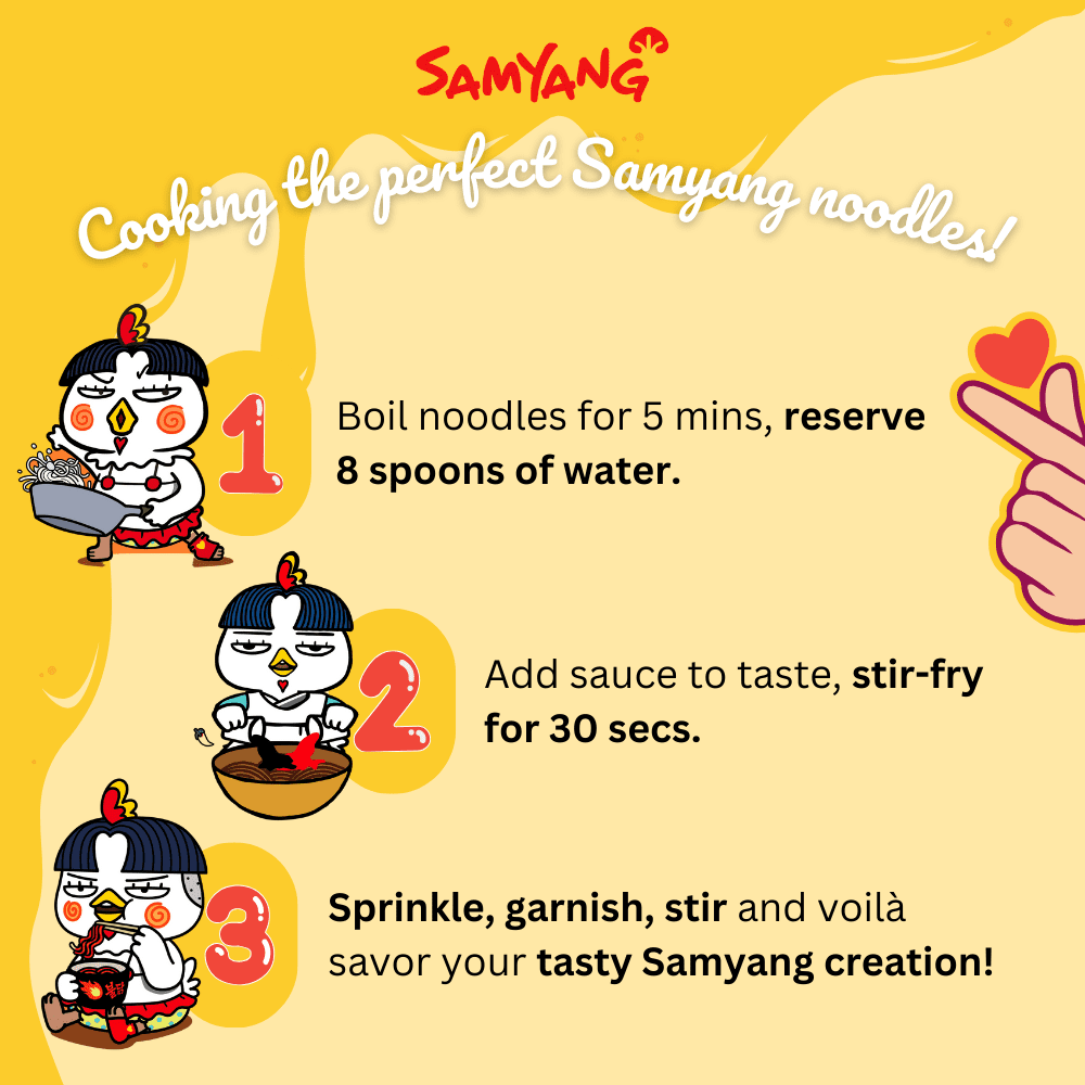 SAMYANG Buldak Carbonara + Cheese Spicy Chicken Flavor Ramen, Stir Fried Instant Noodle 10-PACK 4.94oz (140 g)