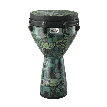 DJEMBE 25"X14" GREEN KINTE