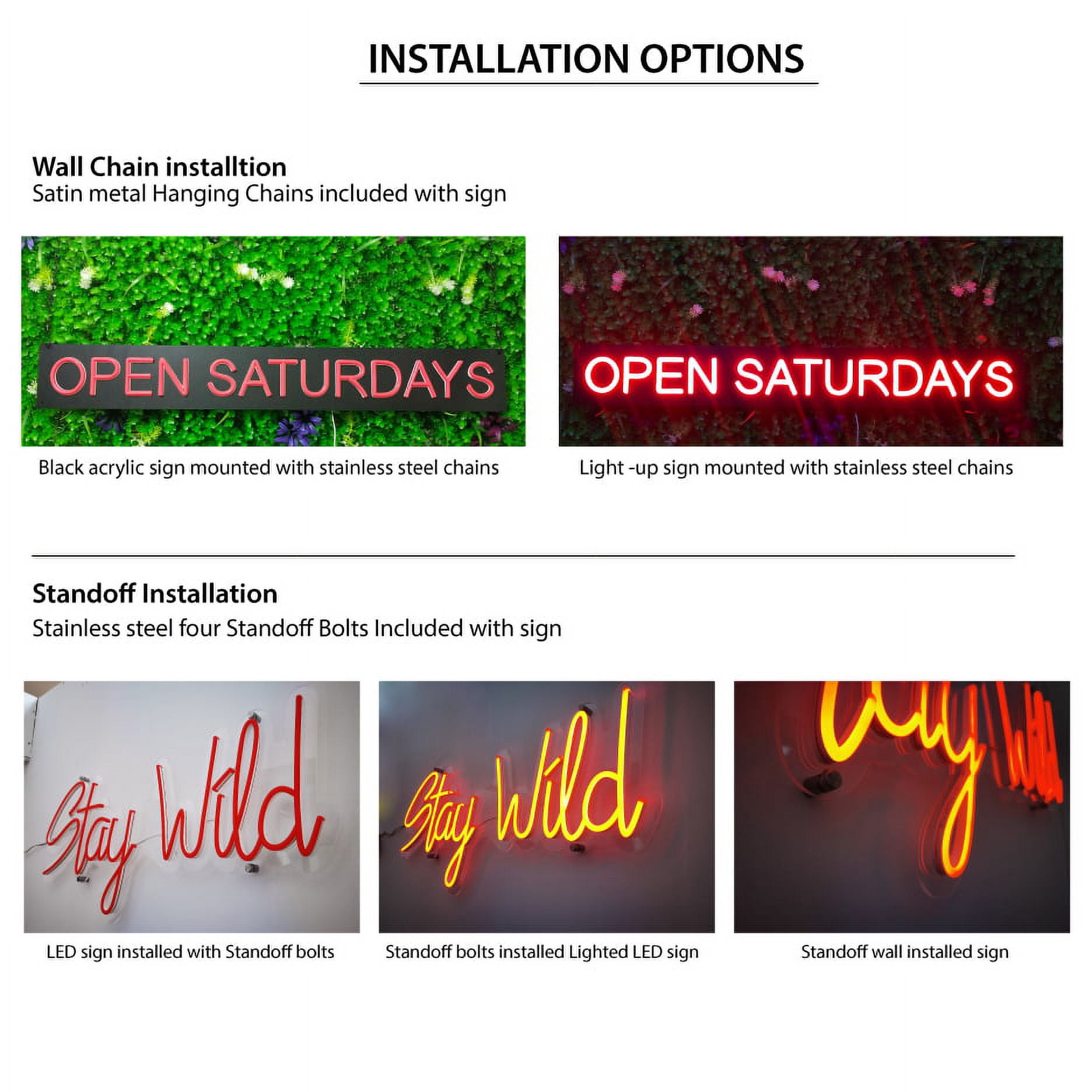 Red Open Yellow Auto Glass LED Neon Sign 13 x 24 - inches, Clear Edge Cut Acrylic Backing, with Dimmer - Bright and Premium built indoor LED Neon Sign for automotive store, and mall.