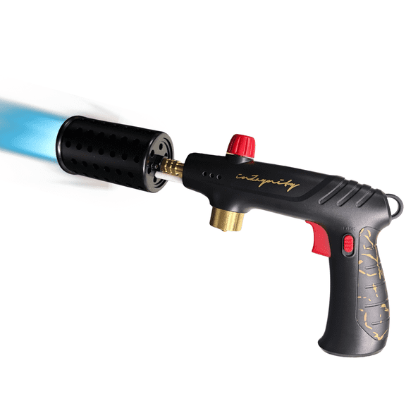 inZynity blazer pro Powerful Culinary & Outdoor Propane Torch -Adjustable Flame for Searing, BBQ, Welding,Wood Torch Burner  & Campfire(Black, Grey) Propane Tank Not Included