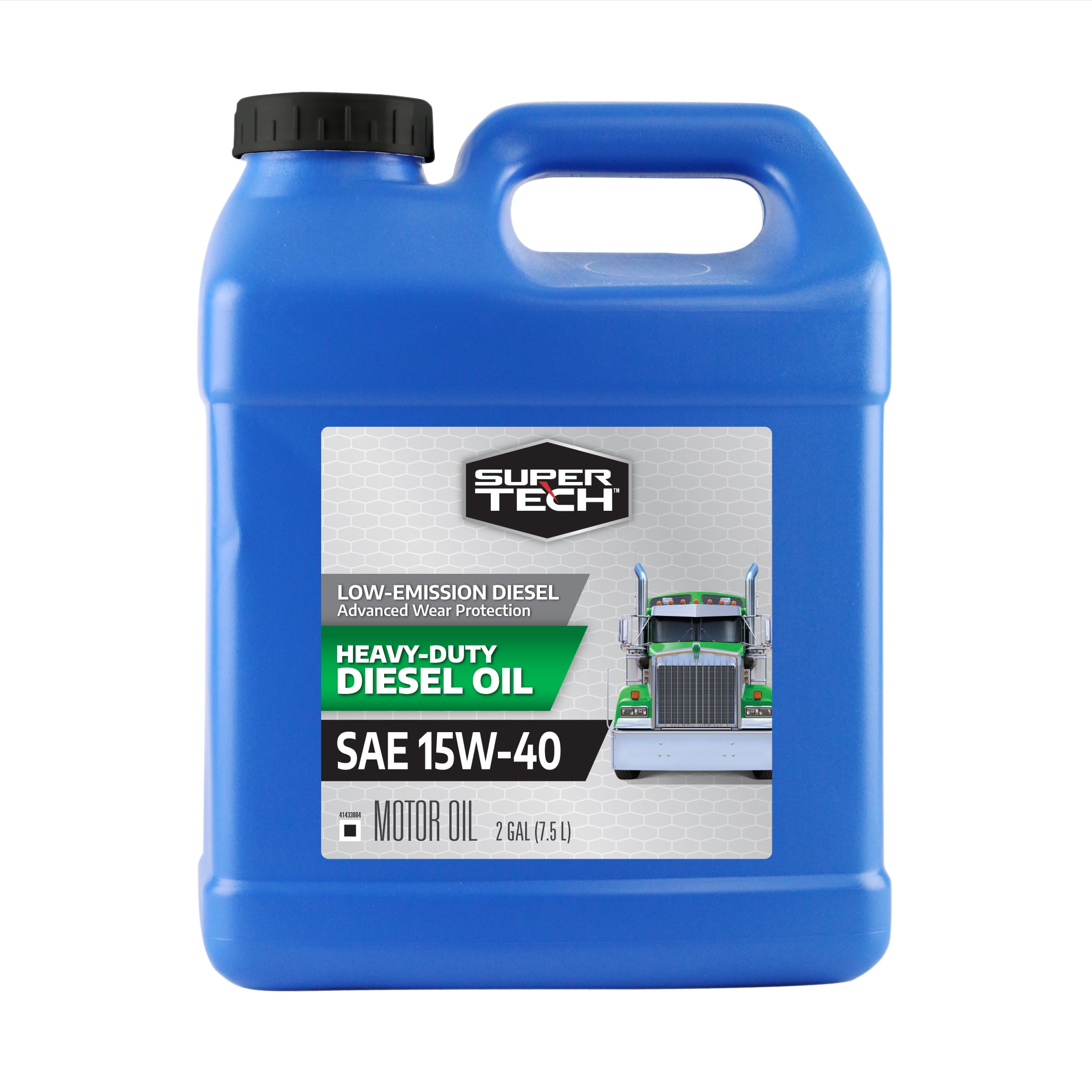 (5 pack) Super Tech Heavy Duty SAE 15W-40 Motor Oil, 2 Gallons