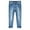 Blue-6012, variant on KIDSCOOL SPACE Kids Bird Shaped Ripped Holes Elastic Band Inside Slim-Fit Jeans,Blue,7-8 Years