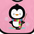 thumbnail image 4 of Inktastic Hockey Christmas Penguin Boys or Girls Baby Bib, 4 of 4