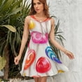 thumbnail image 7 of Pastel Rainbow Lollipop Sundress Sleeveless Dress Summer Women Clothes Dress for Women Dresses, 7 of 7